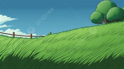 Grass Cartoon Comic Style Background, Grass, Background, Plant ...