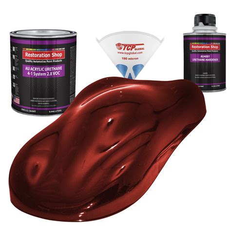 Restoration Shop Fire Red Pearl Acrylic Urethane Auto Paint Complete ...