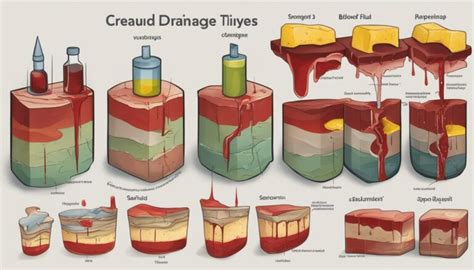 Types of Wound Drainage - Serous, Sanguineous, Seropurulent, Purulent.