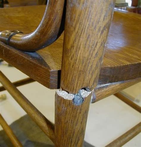 Repairing a badly broken chair leg. *Several Pics* | Wood repair ...