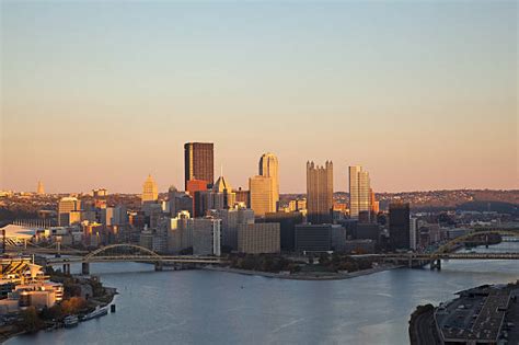 Pittsburgh Skyline Sunset Stock Photos, Pictures & Royalty-Free Images ...