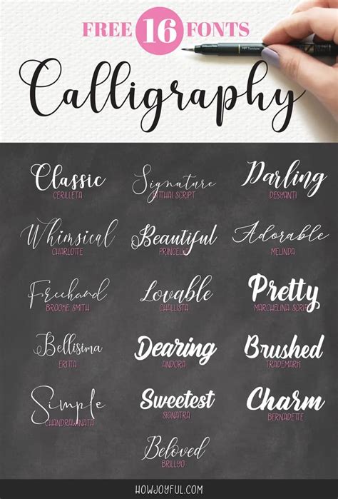 Calligraphy Writing Styles For Projects : Collect different styles of ...