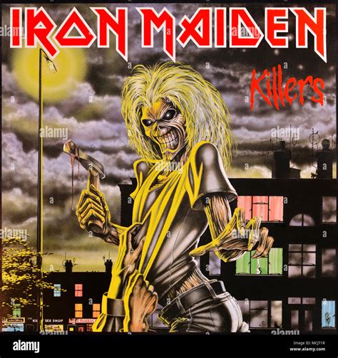 Iron Maiden - original vinyl album cover - Killers - 1986 Stock Photo ...