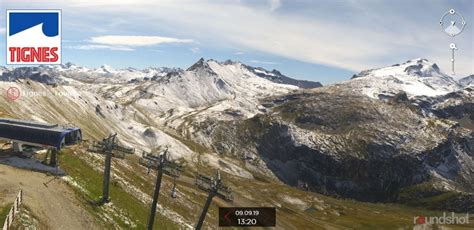 Tignes webcam - winter is coming! - White Horizon Chalets - Tignes Chalets