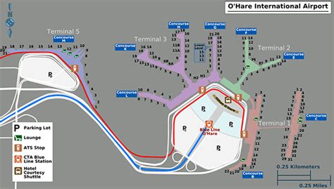 Chicago O’Hare Airport Map