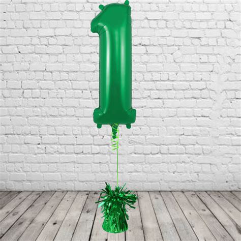 Green Number 1 Balloon - Party101 UK