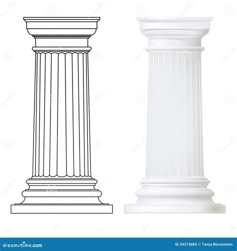 Doric Columns Ruins Stock Photo | CartoonDealer.com #3161154