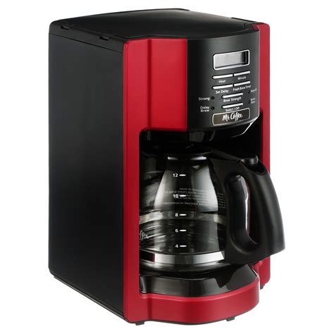 Mr. Coffee 12-Cup Programmable Coffeemaker with Rapid Brew and Water ...