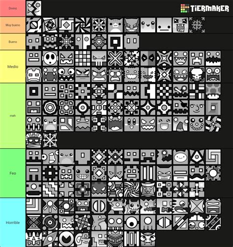 Geometry Dash Cube Icons Tier List Community Rankings Tiermaker ...