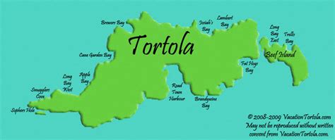 Tortola Beaches Map