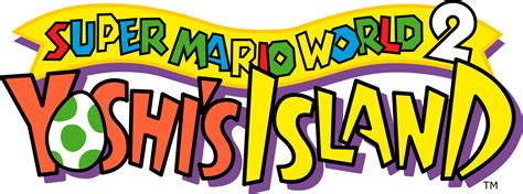 Super Mario World 2 Yoshi's Island Logo PNG File