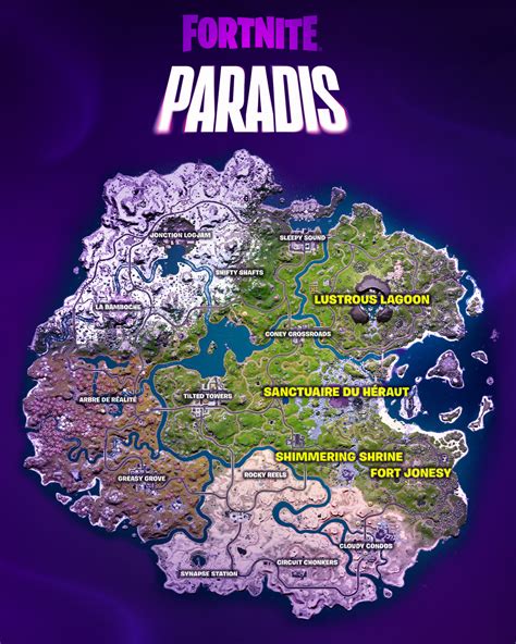 Fortnite Chapitre 3 Saison 4 : voici la nouvelle carte de l’île