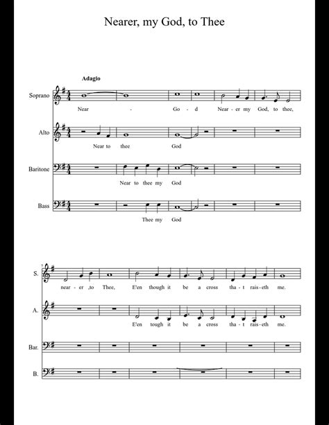 Nearer, my God, to Thee sheet music download free in PDF or MIDI