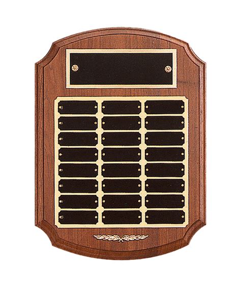 Solid American Walnut Perpetual Plaque, 12 or 24 plates - Charleston ...