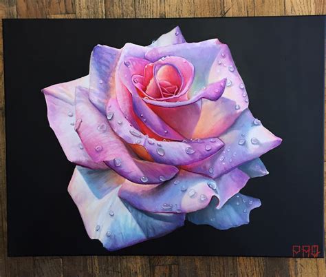 Here's another one of my roses! Acrylic paint on canvas. Let me know ...