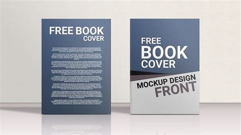 Standing Hardcover Book (front + back) Mockup - Mockup World