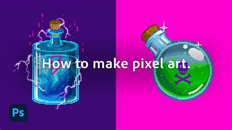 How to Make Pixel Art [Tutorial for Beginners] | Adobe Photoshop ...