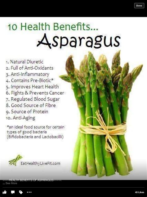 Vegetable Health Benefits Asparagus - health benefits