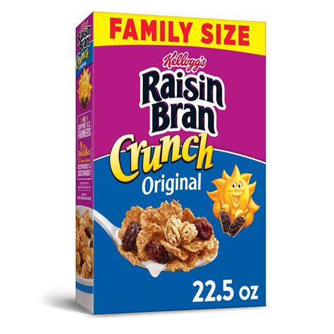 Kellogg's Raisin Bran Crunch, Breakfast Cereal, Original, 22.5 Oz ...