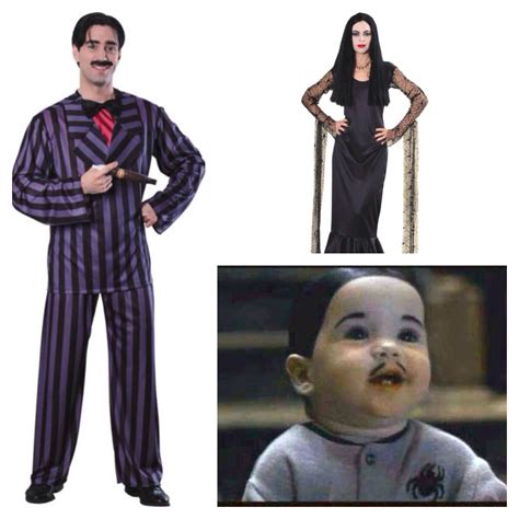 Addams family themed costumes- Gomez, Morticia and Pubert Addams Family ...