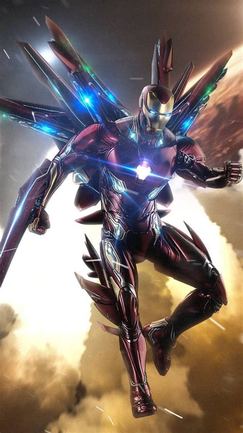 Avengers Endgame Iron Man Suit iPhone Wallpaper | Iron man avengers ...