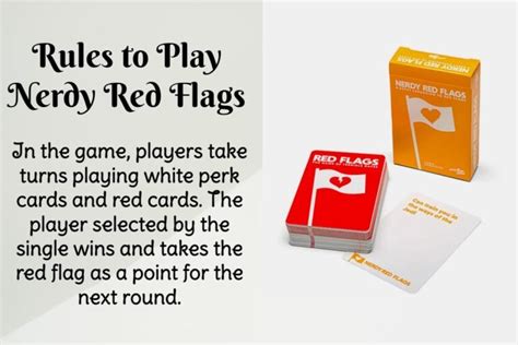 Nerdy Red Flags Rules & Cards - Miexto Card Games