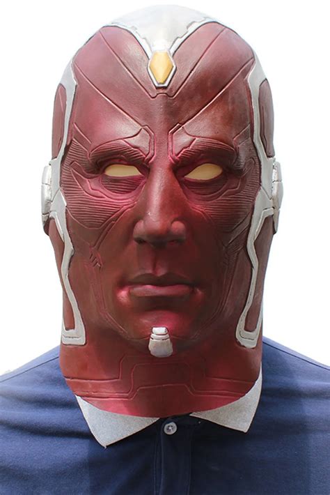 Aliexpress.com : Buy The Avengers Superhero Vision Mask Cosplay Full ...