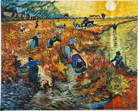 The Red Vineyard Van Gogh reproduction | Van Gogh Studio | Vincent van ...