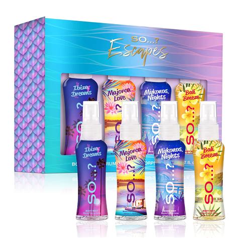 Buy So…? Summer Escapes Womens Gift Set, Body Mist Fragrance Spray ...