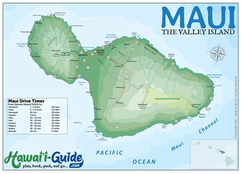 Maui Maps - Updated Maui Road & Travel Map