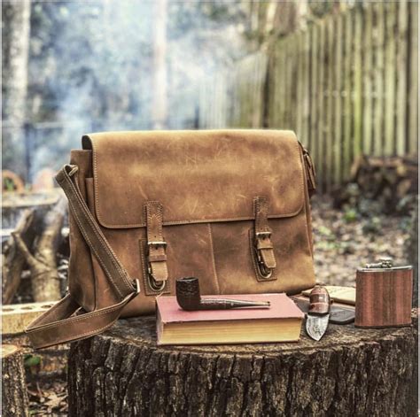 A leather bag for the gear, a book for the mind, a pipe to relax, a ...