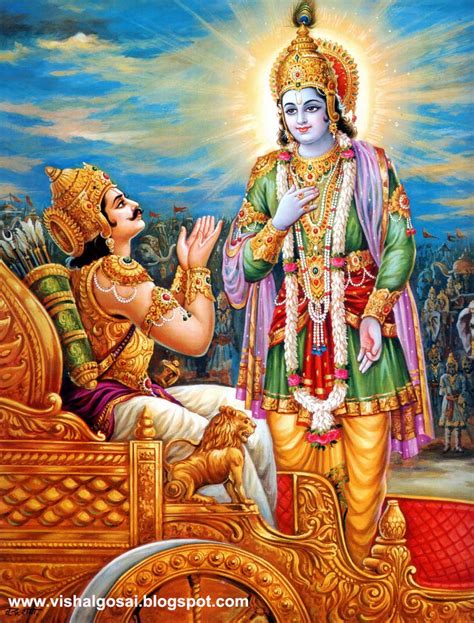 VISHAL GOSAI: Lord Shri Krishna & Arjun - War of Mahabharat Kurushetra