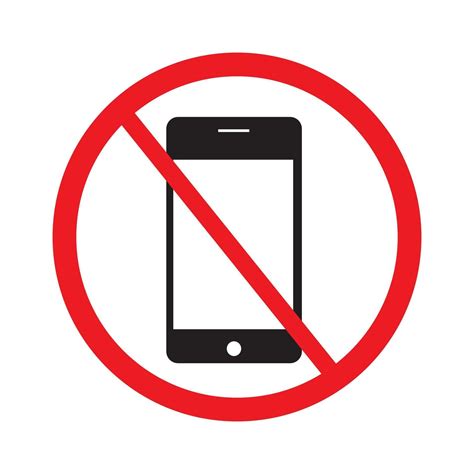 Do not use your mobile phone icon on white background vector. 2079789 ...