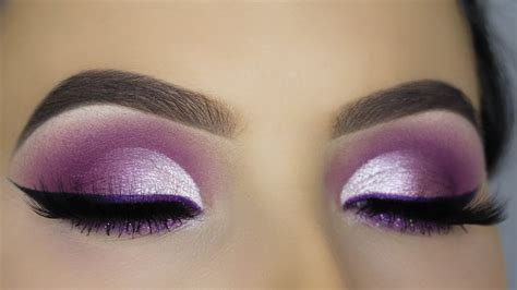 PURPLE GLAM Cut Crease Makeup Tutorial! - YouTube