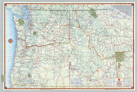 Road Map Of Pacific Northwest - Zip Code Map