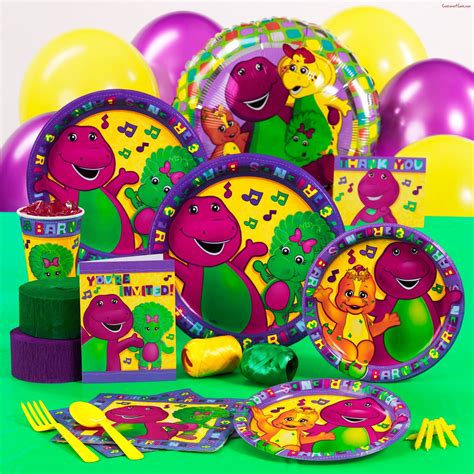 Barney Standard Party Pack for 16 | Barney birthday party, Barney ...