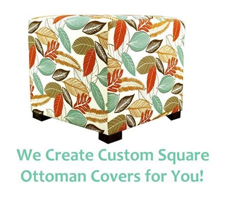 Custom Square Ottoman Slipcover We Create a NEW/CUSTOM Slipcover for ...