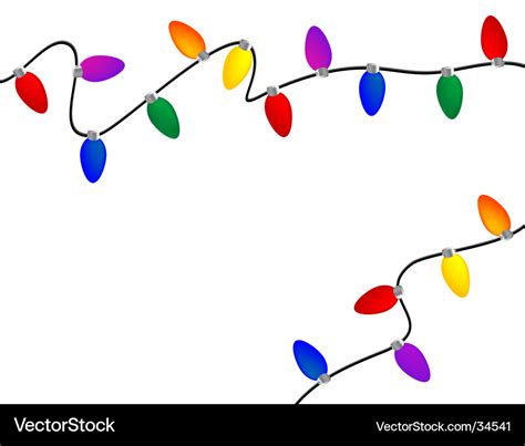 Christmas lights Royalty Free Vector Image - VectorStock