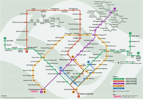 Singapore Mrt Green Line Map