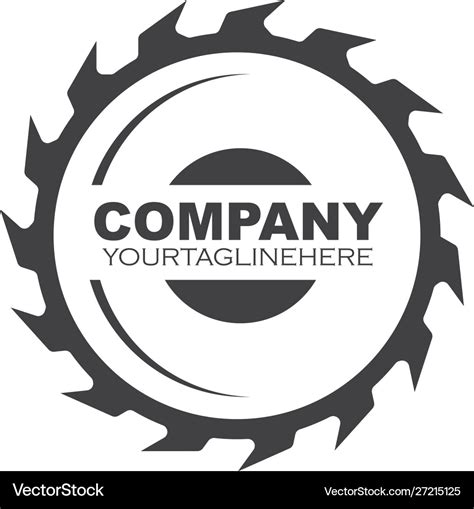 Saw blade logo icon Royalty Free Vector Image - VectorStock