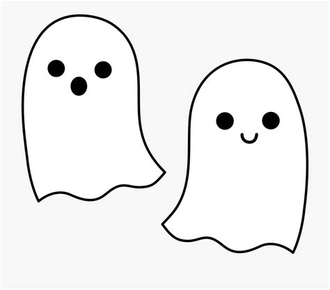 Add Some Adorable Spookiness with Cute Ghost Cliparts: Explore a ...