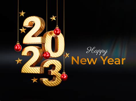 Download Happy New Year Holiday New Year 2023 4k Ultra HD Wallpaper