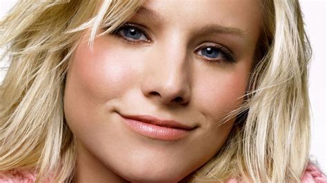 Wallpaper : Kristen Bell, actress, blonde, face, blue eyes, smiling ...