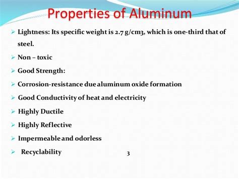 Aluminium Processing,Properties and Application