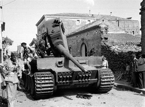 Wreck of a Mk VI Tiger tank at Belpasso, 1943 | Online Collection ...