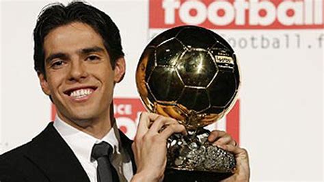 Kaka, the last Ballon d'Or winner before the dominance of Messi and ...