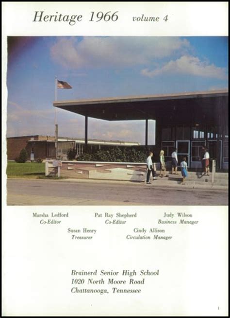 Explore 1966 Brainerd High School Yearbook, Chattanooga TN - Classmates