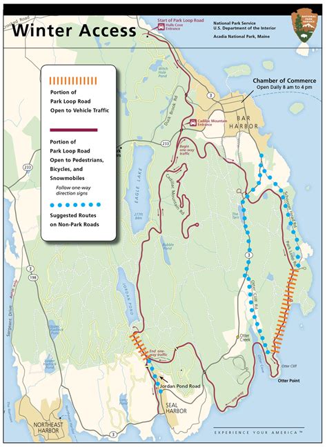 Acadia National Park Camping Map | Cities And Towns Map