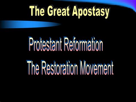 PPT - The Great Apostasy PowerPoint Presentation, free download - ID ...