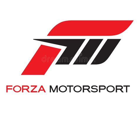 Illustration about Forza Motorsport Logo on a white background ...